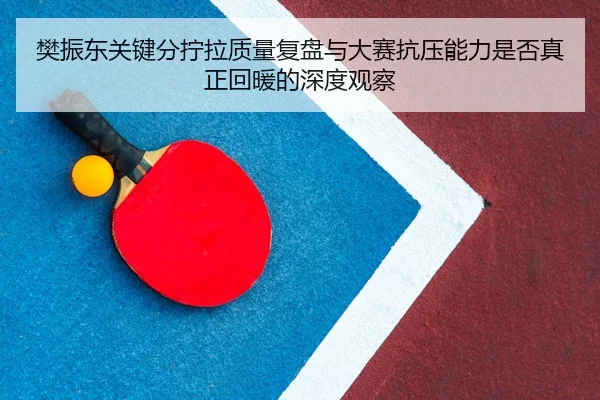 樊振东关键分拧拉质量复盘与大赛抗压能力是否真正回暖的深度观察
